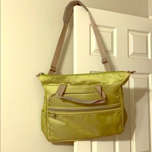 Tumi green weekender bag